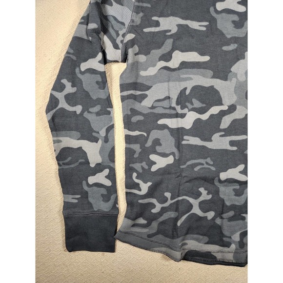 Vintage Mossimo Shirt Mens Large Pullover Camo Army Athletic Fit Thermal NWT A9 - Picture 4 of 12